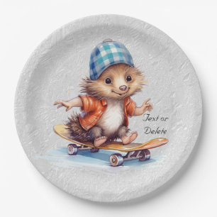 Happy Hedgehog Waterverf Papier Bord