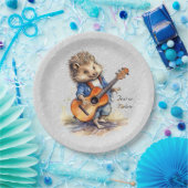 Happy Hedgehog Waterverf Papier Bord (Feest)