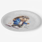 Happy Hedgehog Waterverf Papier Bord (Gekanteld)