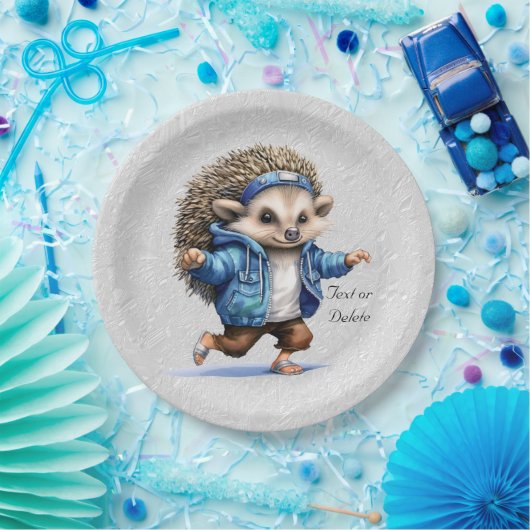 Happy Hedgehog Waterverf Papier Bord (Feest)