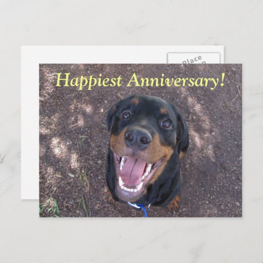 Happy Heidi Happiest Jubileum Briefkaart (Voorkant / Achterkant)