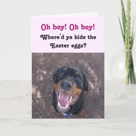 Happy Heidi Rottweiler Paskaart Feestdagen Kaart