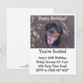 Happy Heidi Rottweiler Uitnodiging (Voorkant / Achterkant)