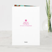 Happy Heilige Dagen Modern Botanische Kerstmis Feestdagen Kaart (Achterkant)