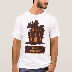 Happy Helloween Illustratie Black Art Trendy T-shirt