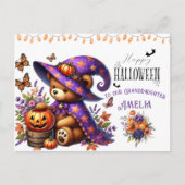 Happy Helloween Schattige Wizard Beer Feestdagenkaart (Voorkant)