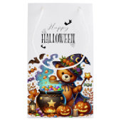 Happy Helloween Schattige Wizard Beer Klein Cadeauzakje (Achterkant)