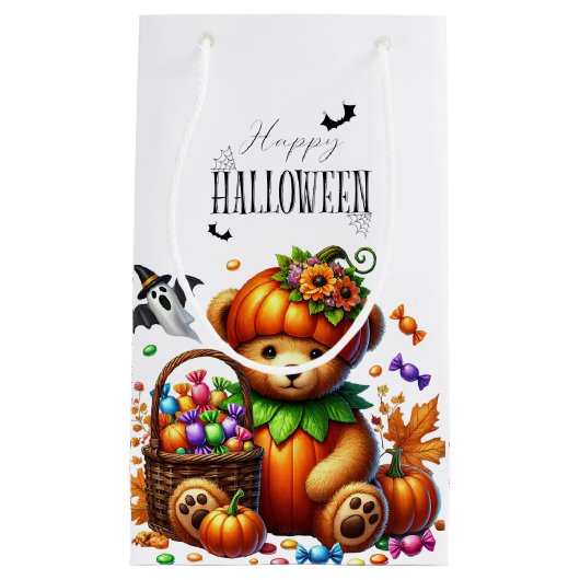 Happy Helloween Schattige Wizard Beer Klein Cadeauzakje (Voorkant)