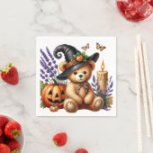 Happy Helloween Schattige Wizard Beer Servet (Insitu)