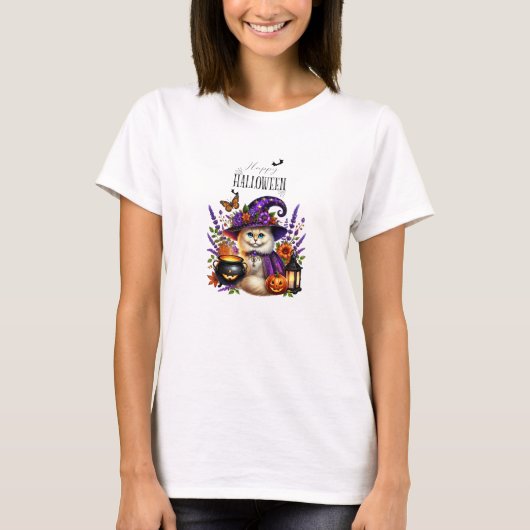 Happy Helloween Schattige Wizard Beer T-shirt (Voorkant)
