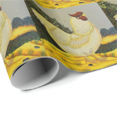Happy Hen Chicken Painting Cadeaupapier (Rol Hoek)