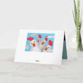 Happy hen clipart kaart (Achterkant)