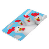 Happy hen clipart magneet (Linkerzijde)