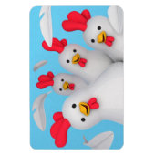 Happy hen clipart magneet (Verticaal)