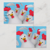 Happy hen clipart visitekaartje (Voorkant / Achterkant)