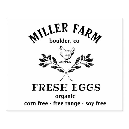 happy hens laurel tak ei karton stempel (Afrduk)