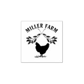 Happy Hens Laurel Tak Monogram Ei Stempel (Afrduk)