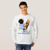Happy HENukkah Hanukkah Poolse kip T-shirt (Voorkant volledig)
