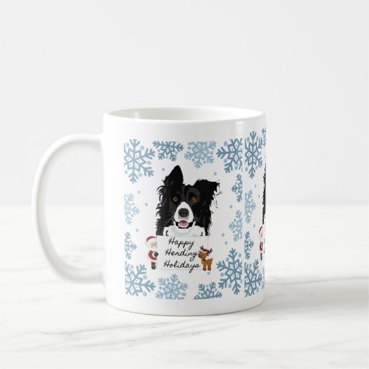 Happy Herding Dog Feestdagen Koffiemok (Links)