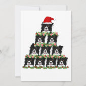 Happy Herding Dog Feestdagen Notitiekaartje (Achterkant)