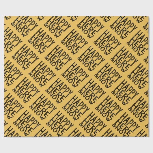 Happy here en Now Wrap Cadeaupapier (Vlak)