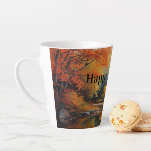 Happy Herfst Allemaal latte mok (In situ)