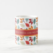 Happy Herfst Autumn gepersonaliseerd bladeren patr Koffiemok (Center)