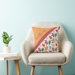 Happy Herfst Autumn gepersonaliseerd bladeren patr Kussen