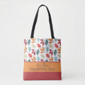 Happy Herfst Autumn gepersonaliseerd bladeren patr Tote Bag (Voorkant)