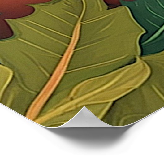 Happy Herfst Autumn Poster (Hoek)