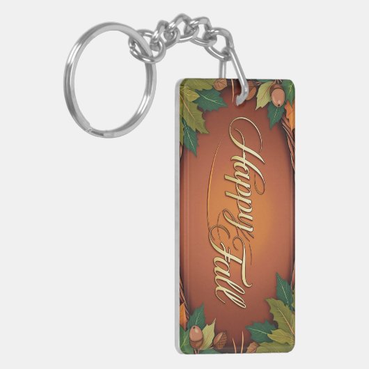 Happy Herfst Autumn Sleutelhanger (Voorkant Links)