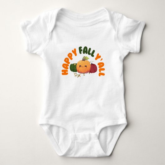 Happy herfst baby pak romper (Voorkant)