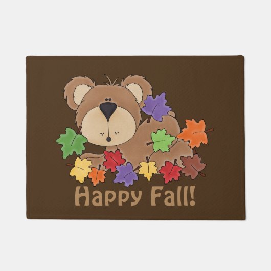 Happy Herfst beren deurmat (Voorkant)