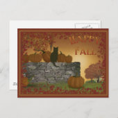 Happy Herfst Briefkaart (Voorkant / Achterkant)