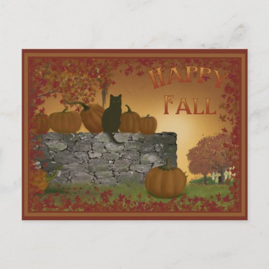 Happy Herfst Briefkaart (Voorkant)