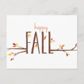 Happy Herfst Briefkaart (Voorkant)