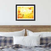 happy herfst canvus canvas afdruk (Insitu (Slaapkamer))
