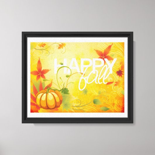 happy herfst canvus canvas afdruk (Voorkant)