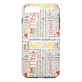 Happy Herfst citeert moderne kleurrijke tekst iPhone 8/7 Plus Hoesje