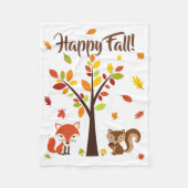HAPPY HERFST! FLEECE DEKEN (Voorkant)