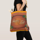 Happy Herfst Full Print Canvas tas (Dichtbij)