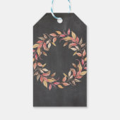 Happy Herfst Harvest Festival Gift Labels Chalk La Cadeaulabel (Achterkant)