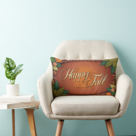 Happy Herfst Herfst Lumbar Kussen