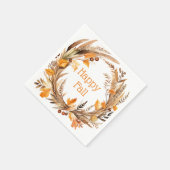 Happy Herfst herfstkrans Servet (Hoek)