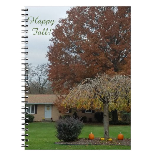 Happy Herfst Journal Notitieboek (Voorkant)