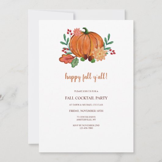 Happy Herfst Kaart (Voorkant)