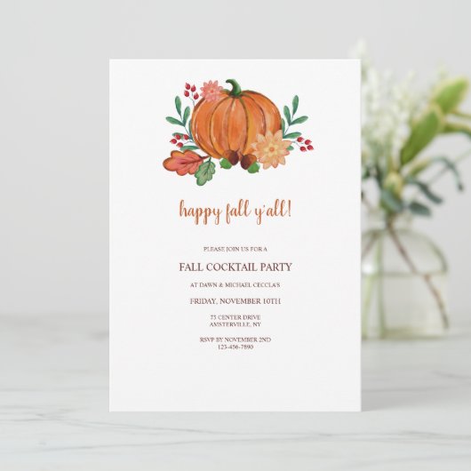 Happy Herfst Kaart (Staand voorkant)