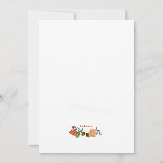 Happy Herfst Kaart (Achterkant)