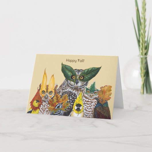 Happy Herfst kaart (Voorkant)