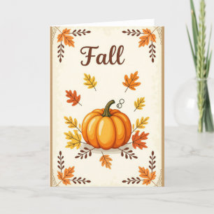 Happy Herfst Kaart, Herfst Kaart, Herfst Kaart